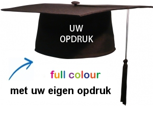 Junior Square Cap met opdruk