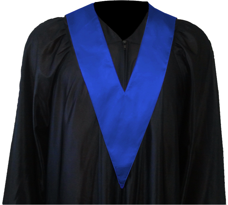 Afstudeertoga incl. Student-Tie kleur blauw